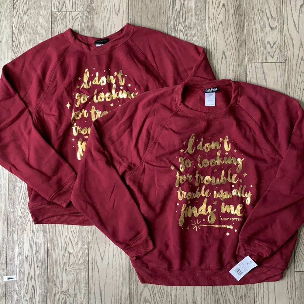 2 pack Harry Potter graphic crew neck sweater